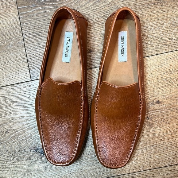 Steve Madden Bergamo Cognac Brown Loafers Size 11 main image 7